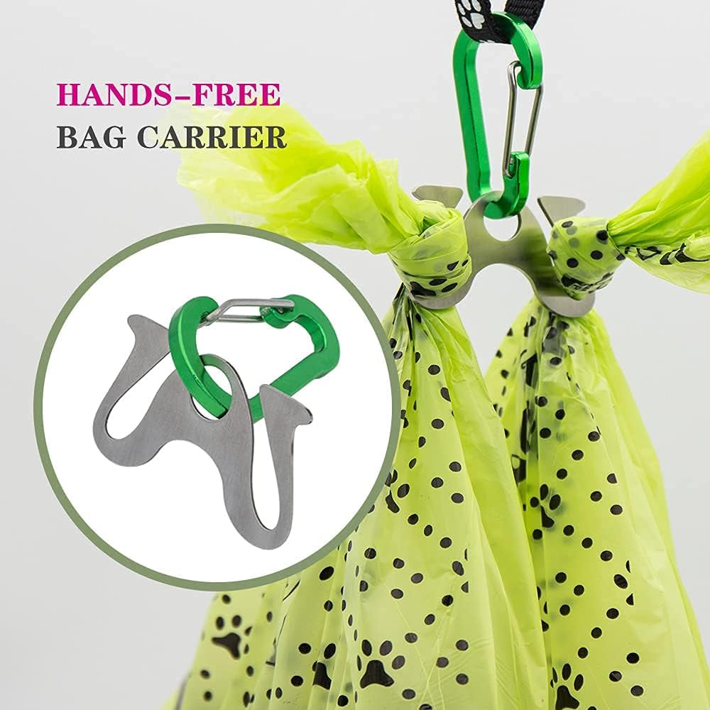 Dog Poop Bags Extra Thick Leak Proof Dog Waste Bags.Lavender-Scented Dog Poop Bags with EPI Additive,Doggie Poop Bag Carrier, Dispenser and Leash Clip Included