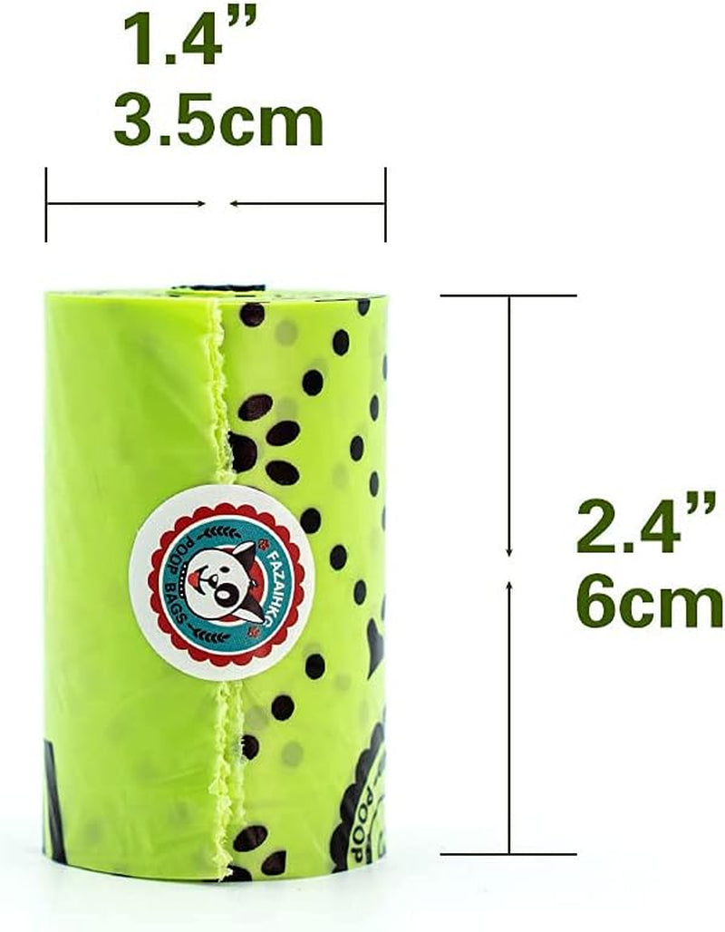 Dog Poop Bags Extra Thick Leak Proof Dog Waste Bags.Lavender-Scented Dog Poop Bags with EPI Additive,Doggie Poop Bag Carrier, Dispenser and Leash Clip Included