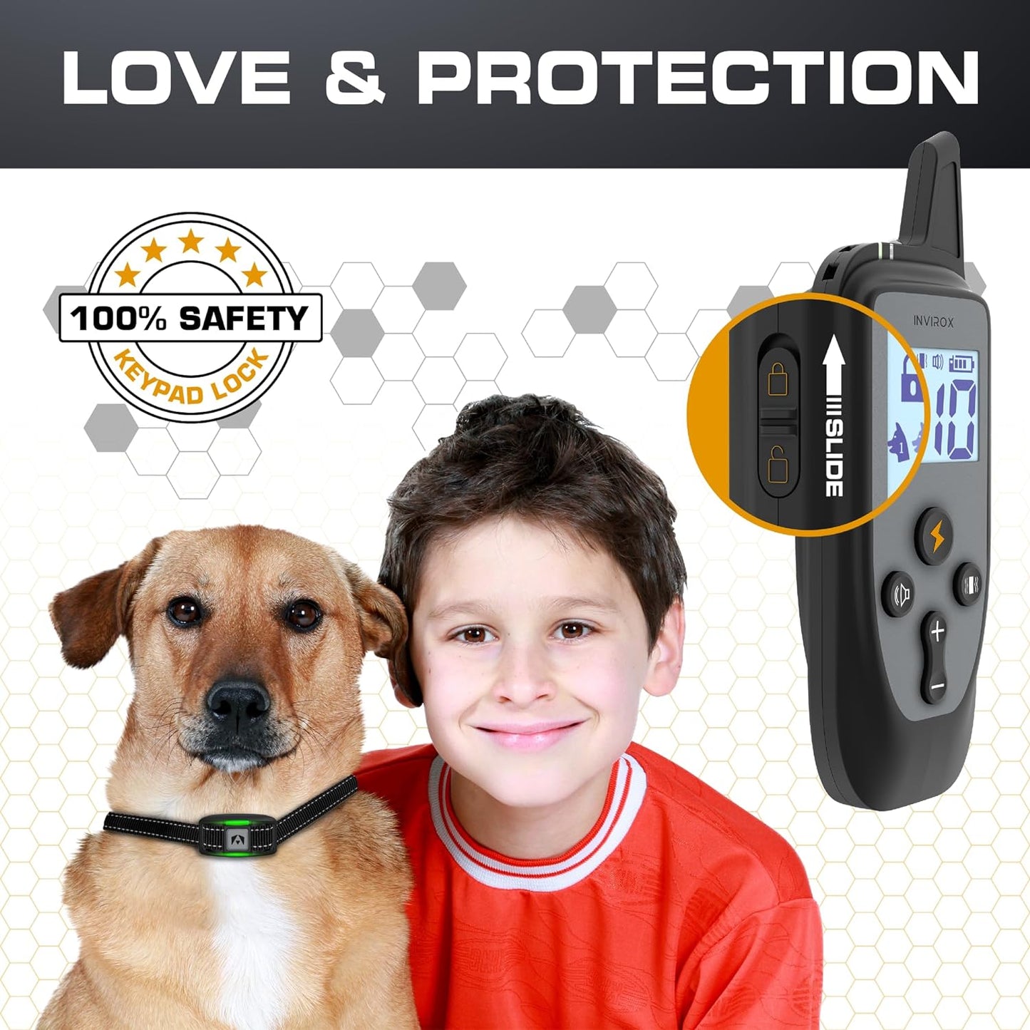 Dog Training Collar [2025 Edition] 123 Levels 1100Yd Range E Collar for Dogs Training 100% Waterproof Rechargeable, Dog Shock Collar with Remote Control