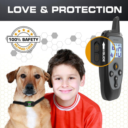 Dog Training Collar [2025 Edition] 123 Levels 1100Yd Range E Collar for Dogs Training 100% Waterproof Rechargeable, Dog Shock Collar with Remote Control