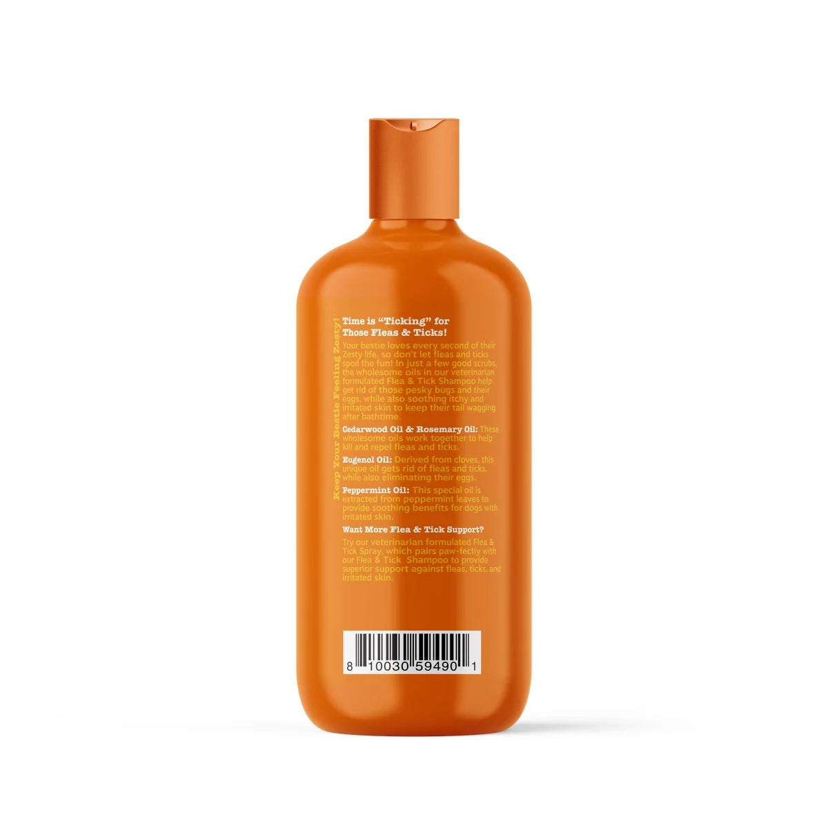 Flea & Tick Shampoo for Dogs, to Repel Flea & Ticks, Peppermint Oil Scented, 16Oz Bottle