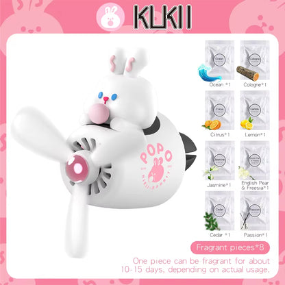 Bear Pilot Car Air Freshener Flavor Dog Vent Perfume Diffuser Fragrance Scent Auto Deroration Acccessories Aromatherapy Auto