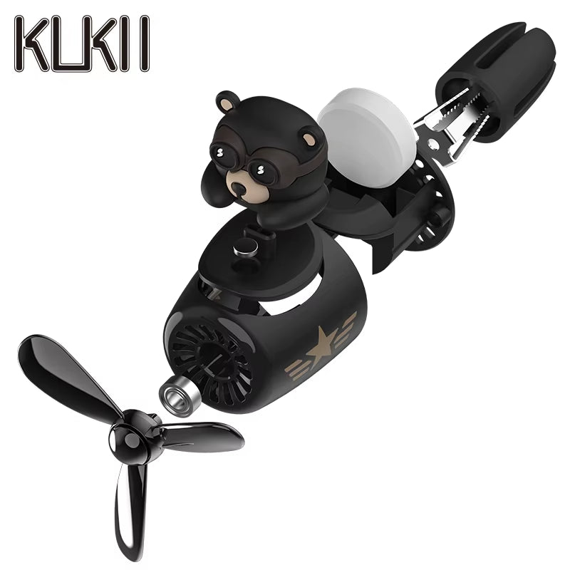 Bear Pilot Car Air Freshener Flavor Dog Vent Perfume Diffuser Fragrance Scent Auto Deroration Acccessories Aromatherapy Auto