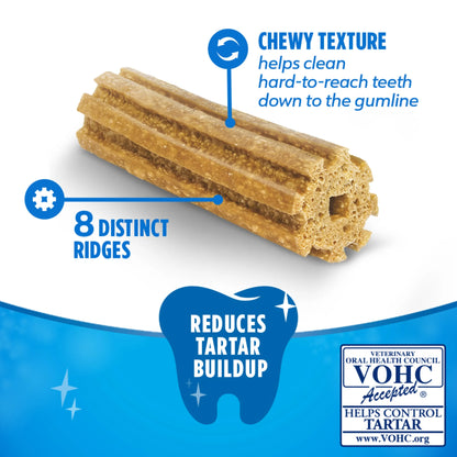 Purina  Daily Oral Care Chicken Flavor Toy Breed Dog Dental Chews – 17.1 Oz Pouch (58 Ct)
