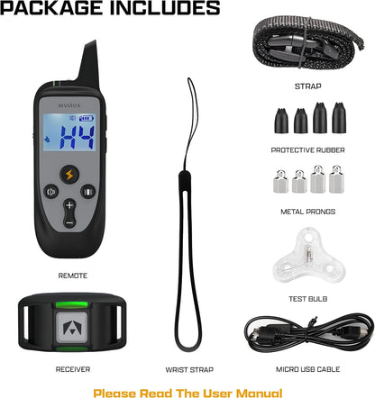 Dog Training Collar [2025 Edition] 123 Levels 1100Yd Range E Collar for Dogs Training 100% Waterproof Rechargeable, Dog Shock Collar with Remote Control